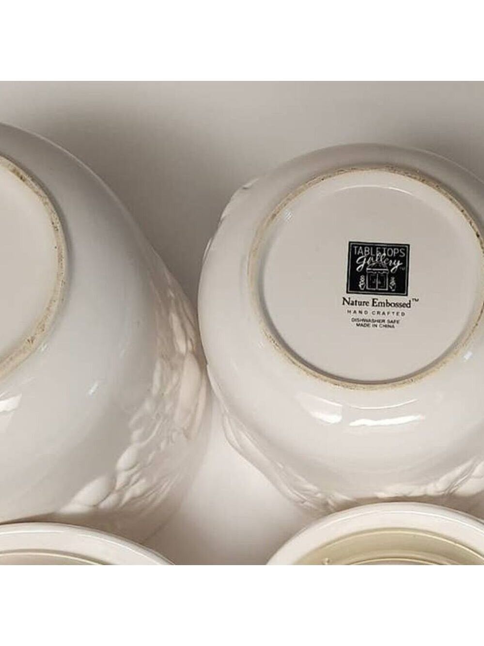 TABLETOPS GALLERY Handcrafted "Nature Embossed Tabletop Containers & Servingwear - Picture 13 of 15